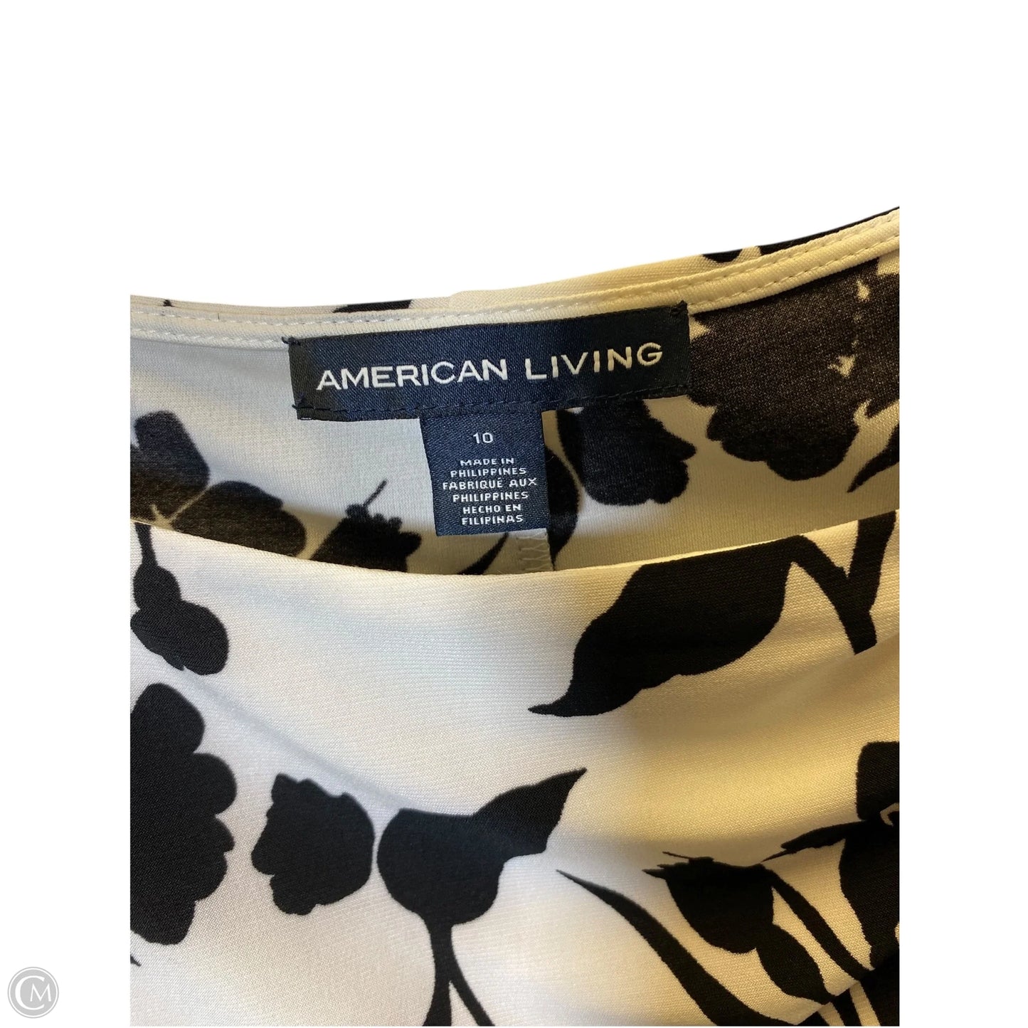 Dress Casual Short By American Living In Black & White, Size: 10