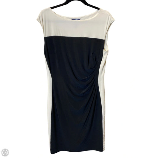 Dress Work By Chaps In Black & Cream, Size: L