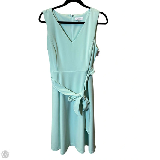 Dress Casual Short By Calvin Klein In Aqua, Size: 12