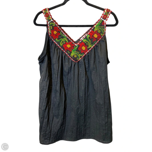 Top Sleeveless By Consuela In Multi-colored, Size: L
