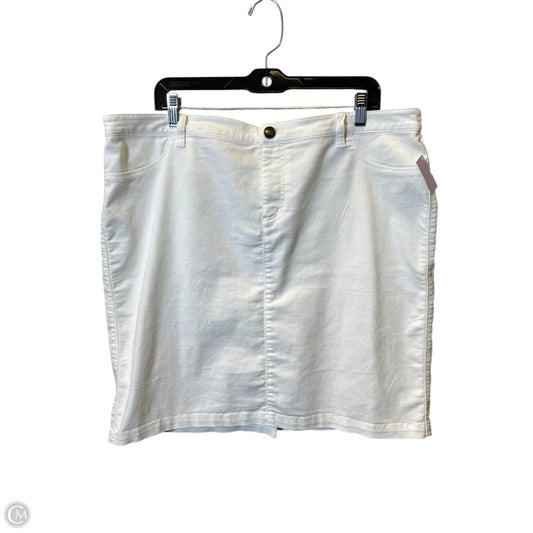 Skirt Mini & Short By Style And Company In White, Size: 18