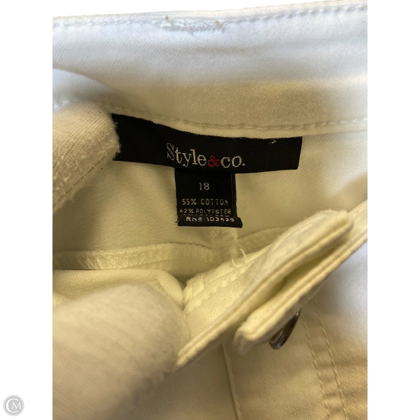 Skirt Mini & Short By Style And Company In White, Size: 18