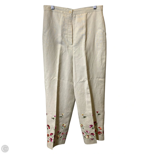 Pants Cropped By Larry Levine In Beige, Size: 10