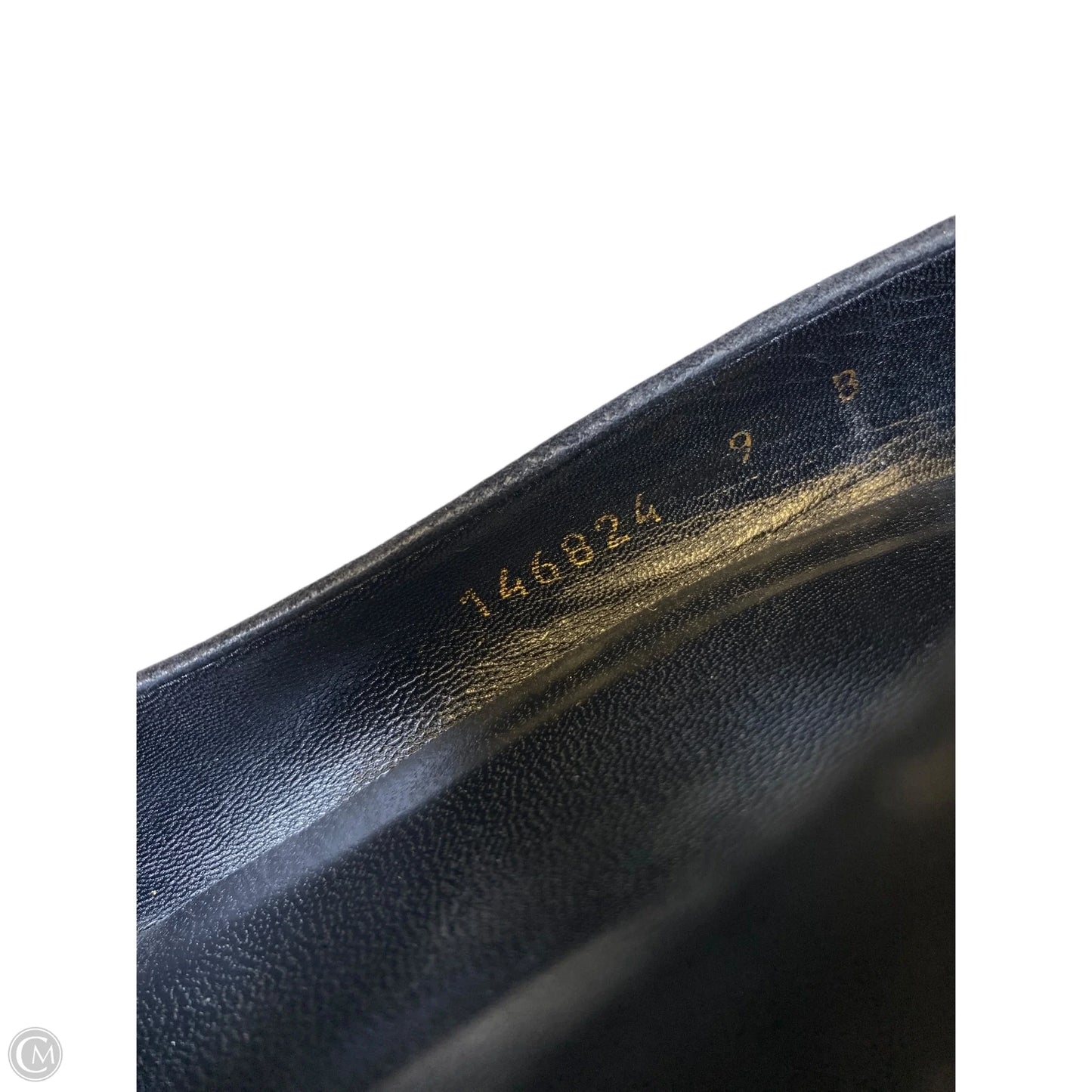 Shoes Luxury Designer By Gucci In Black, Size: 9