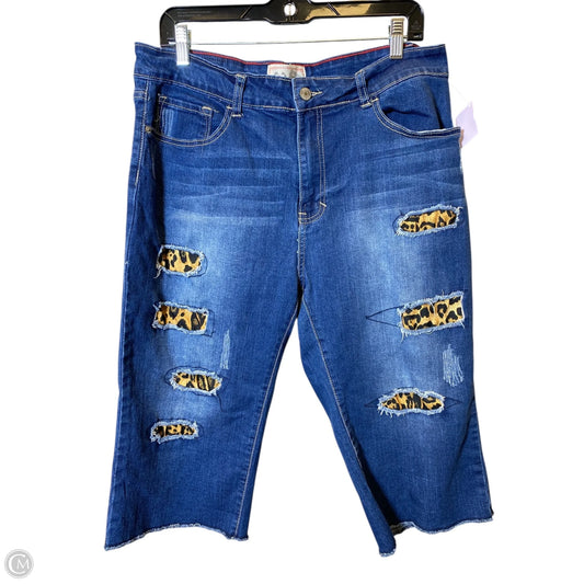 Shorts By Clothes Mentor In Blue, Size: 16