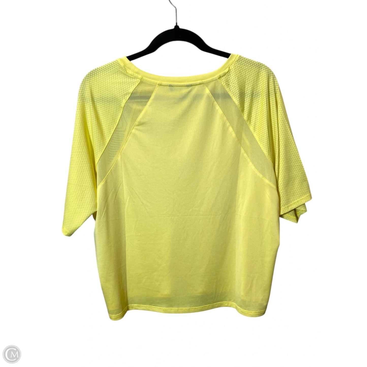 Top Short Sleeve By Bebe In Yellow, Size: Xl