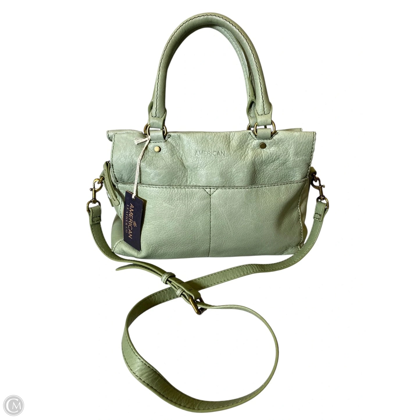 Handbag Leather By Clothes Mentor, Size: Medium
