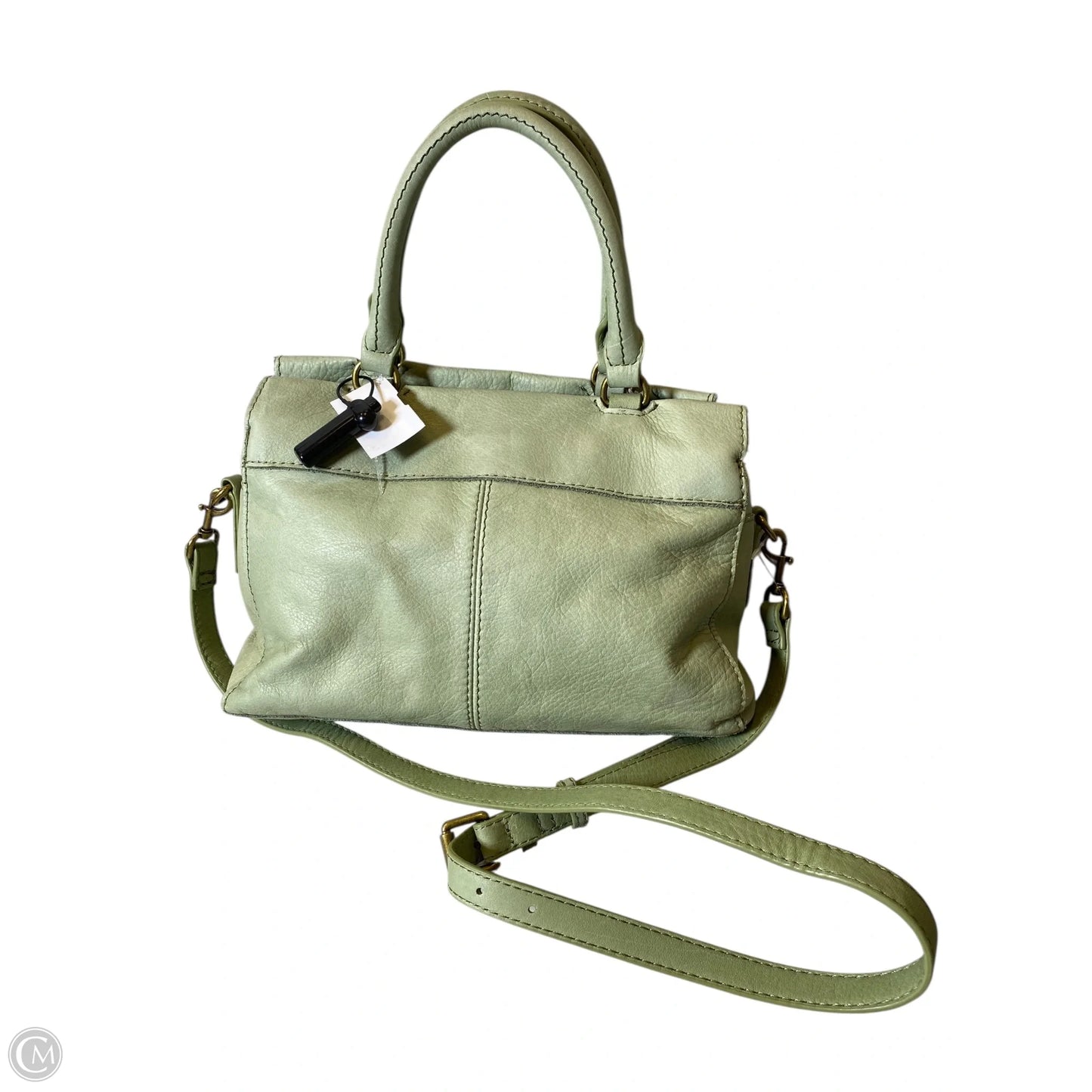 Handbag Leather By Clothes Mentor, Size: Medium