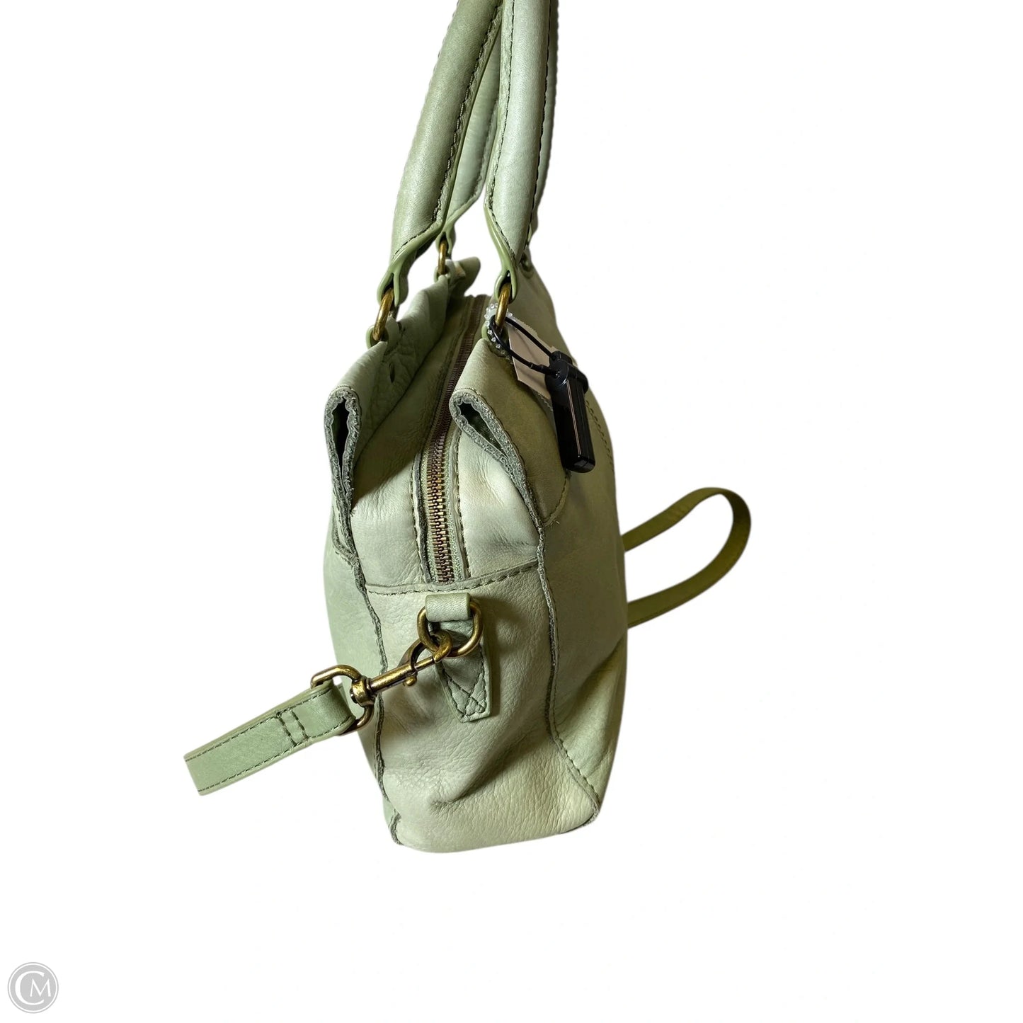 Handbag Leather By Clothes Mentor, Size: Medium