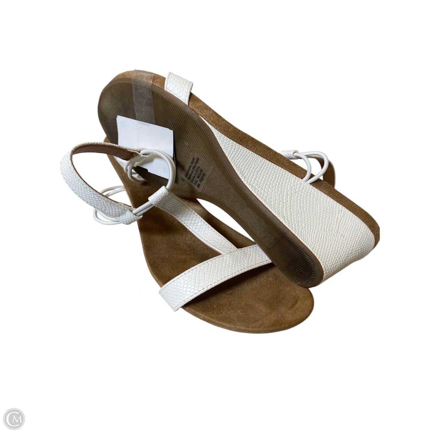 Sandals Heels Wedge By Style And Company In White, Size: 8