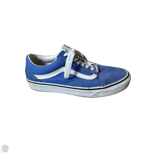 Shoes Athletic By Vans In Blue & White, Size: 9