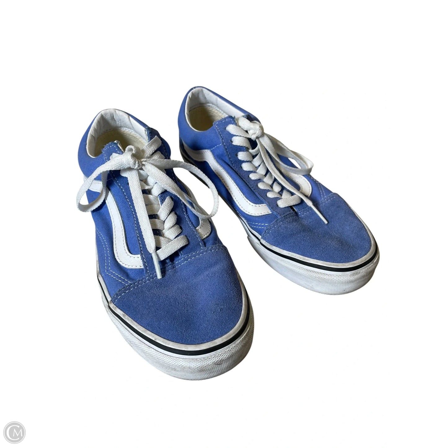 Shoes Athletic By Vans In Blue & White, Size: 9