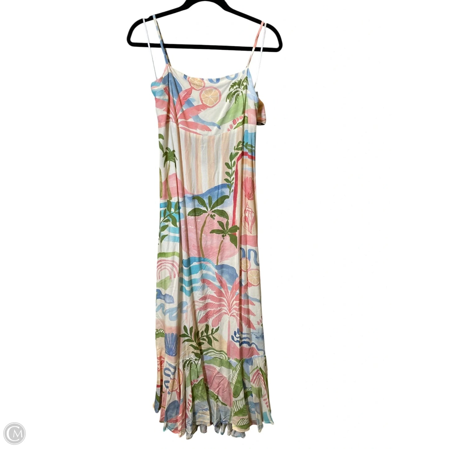 Dress Casual Maxi By Clothes Mentor In Multi-colored, Size: L
