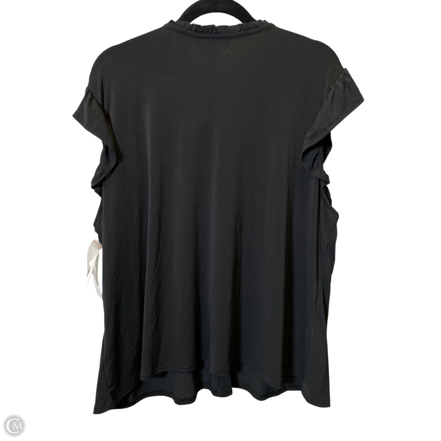 Top Short Sleeve By Nordstrom In Black, Size: 3x
