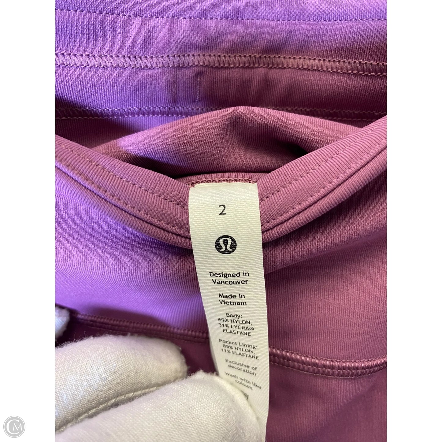 Athletic Leggings By Lululemon In Purple, Size: 2