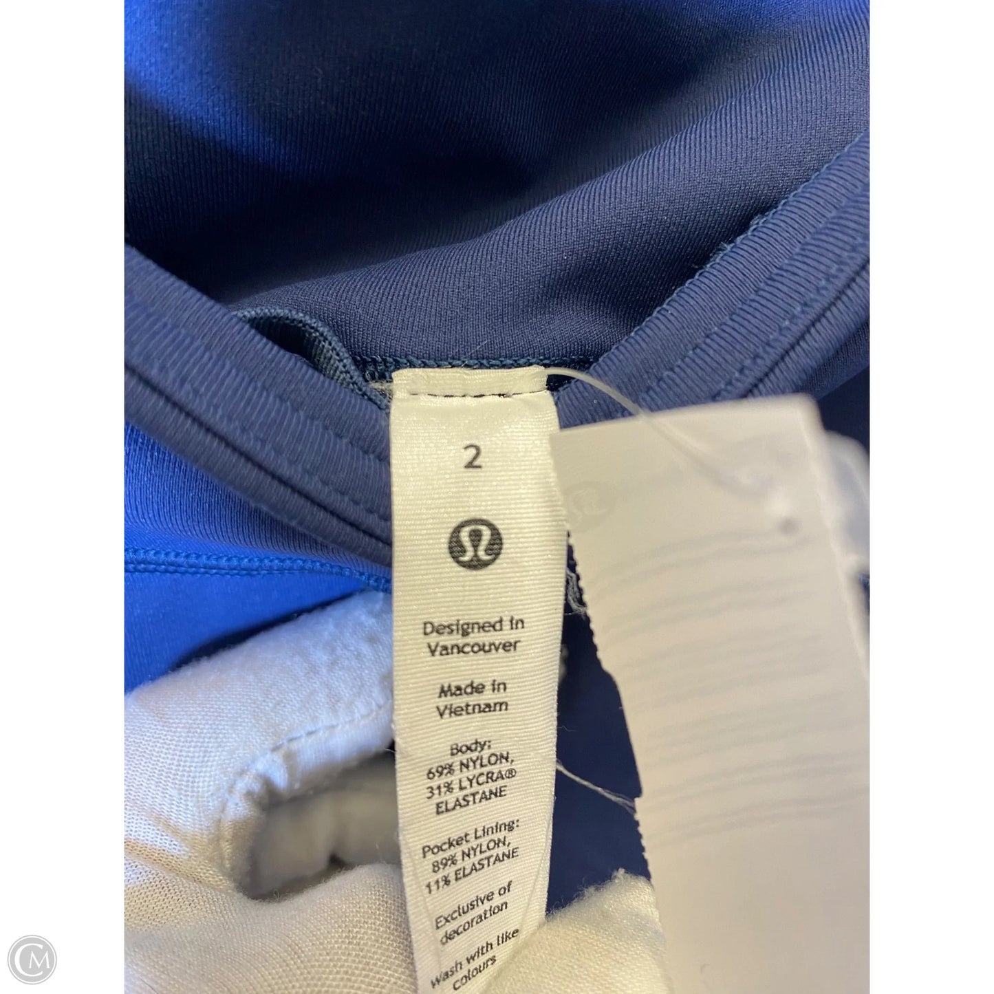 Athletic Leggings By Lululemon In Navy, Size: 2