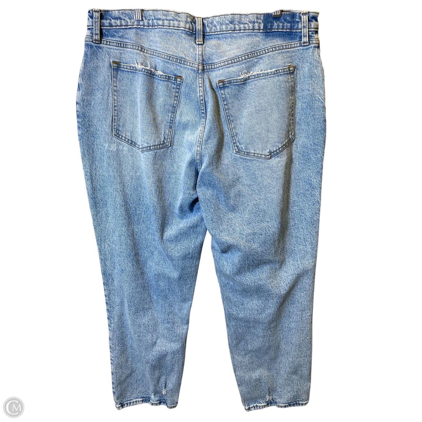 Jeans Straight By Abercrombie And Fitch In Blue Denim, Size: 18