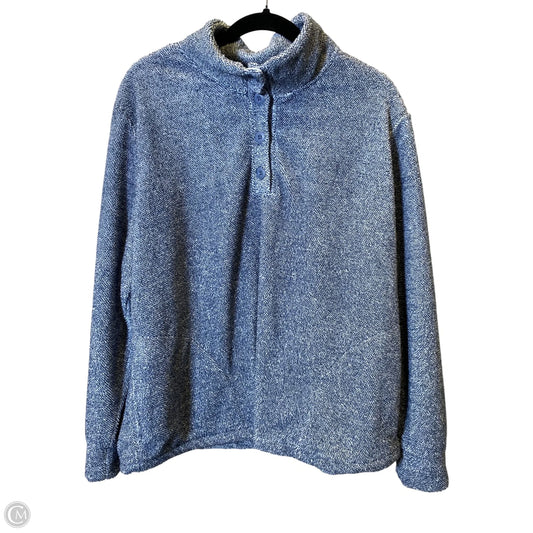 Sweatshirt Collar By Eddie Bauer In Blue, Size: Xxl