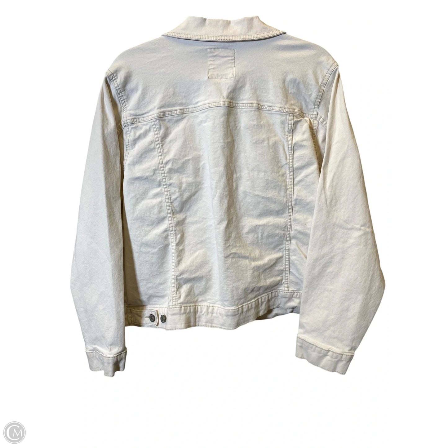 Jacket Denim By Sonoma In Cream, Size: Xxl