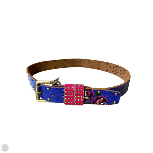 Belt Leather By Christian Audigier, Size: Large
