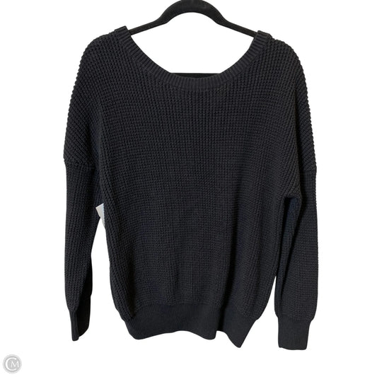 Sweater By Clothes Mentor In Black, Size: L