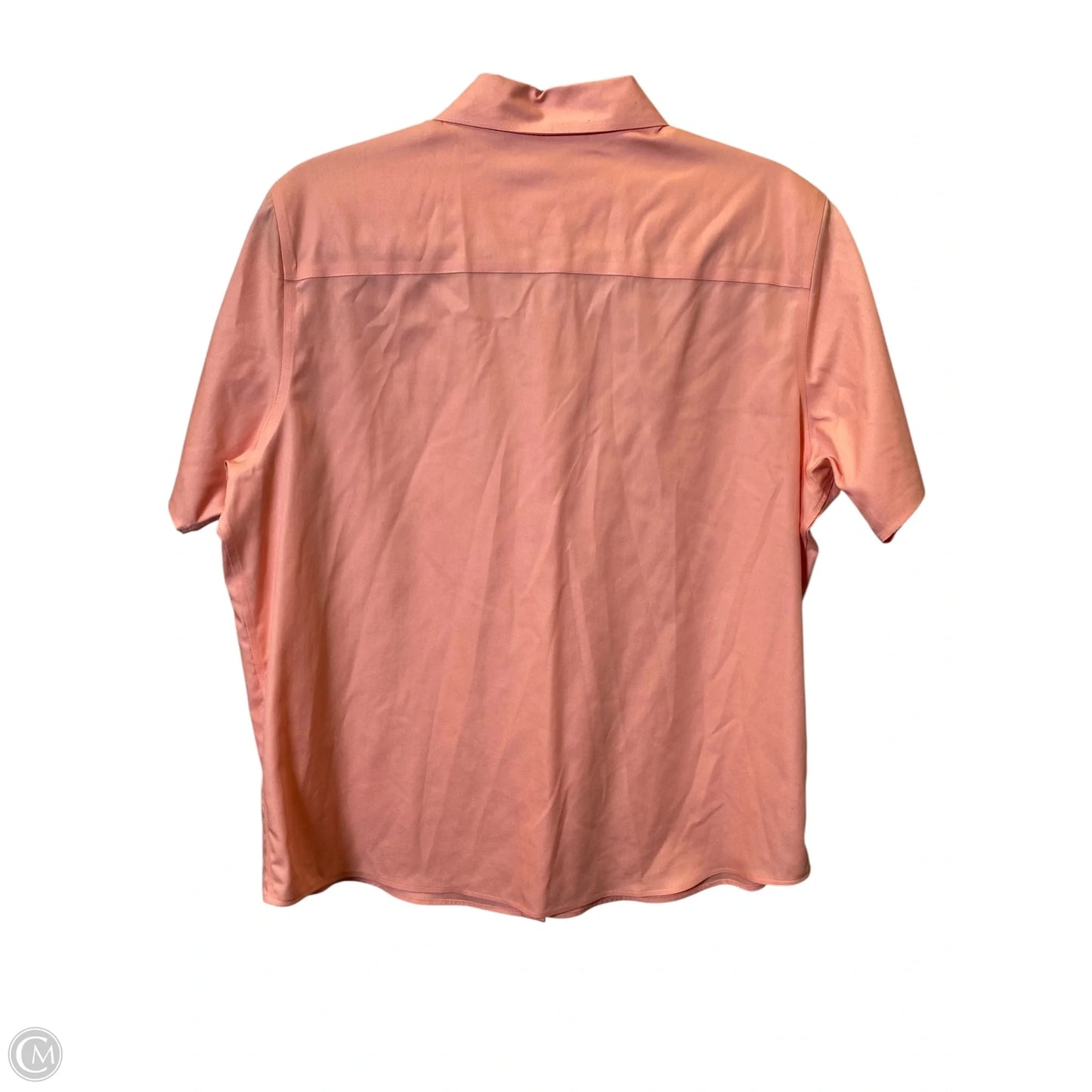 Blouse Short Sleeve By Clothes Mentor In Pink, Size: Xl