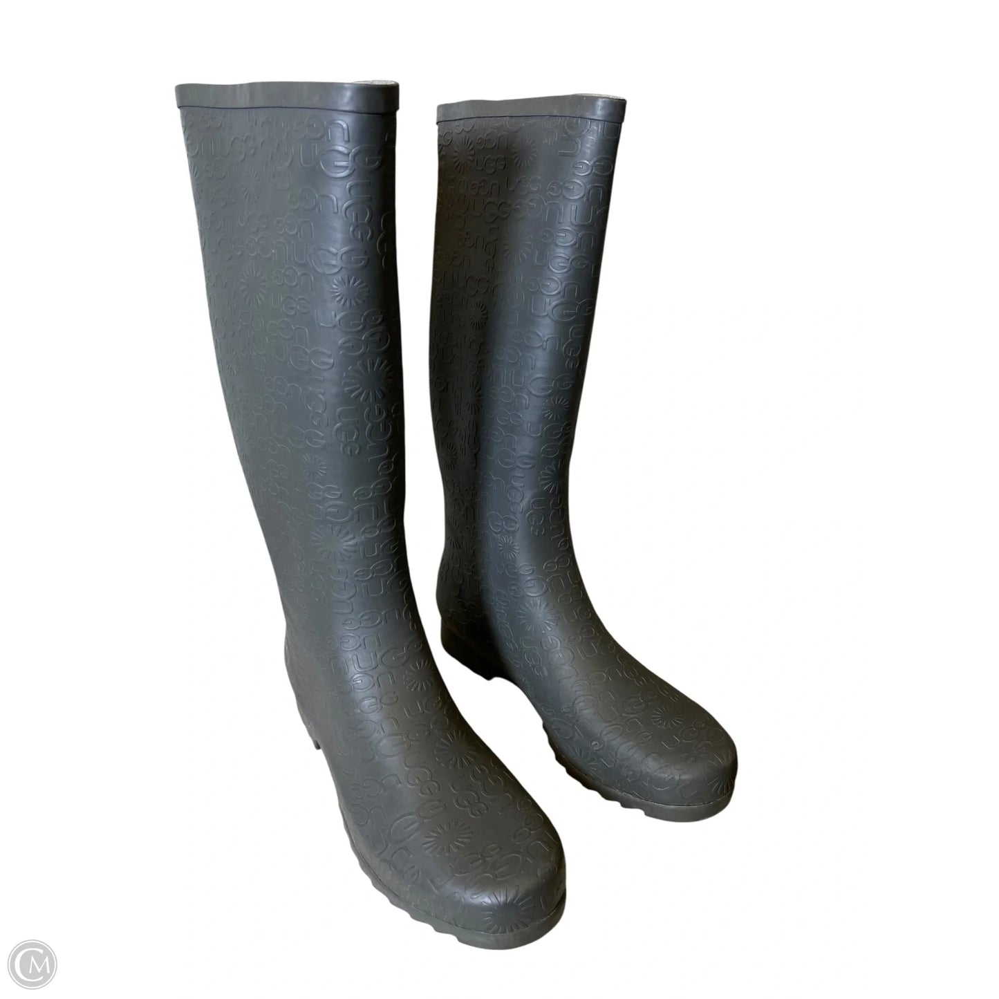 Boots Designer By Ugg In Grey, Size: 11