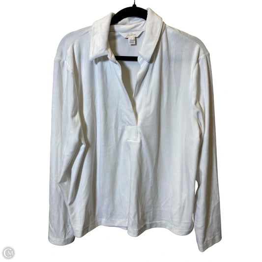 Top Long Sleeve Designer By Lilly Pulitzer In White, Size: Xl