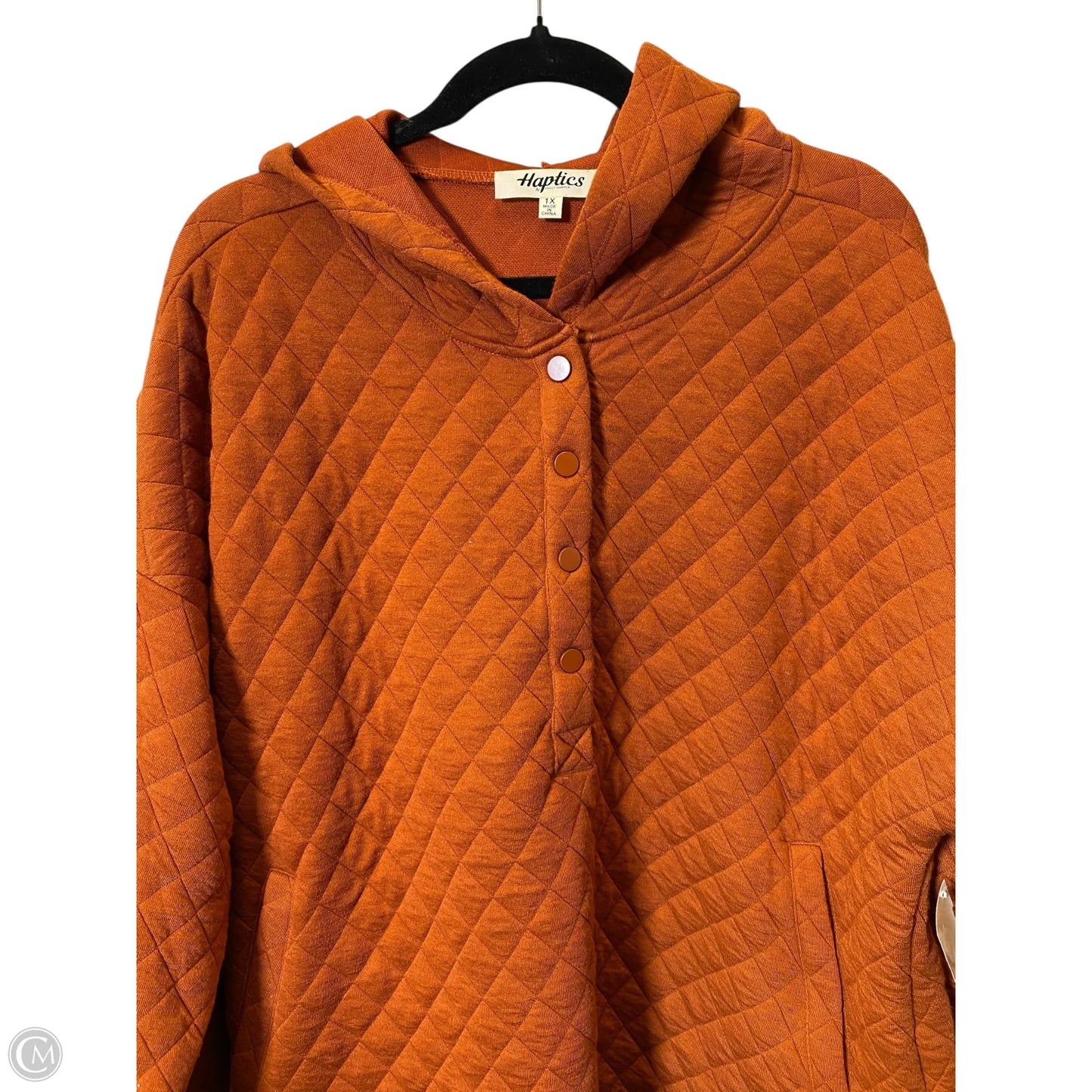 Sweater By Haptics In Brown, Size: 1x