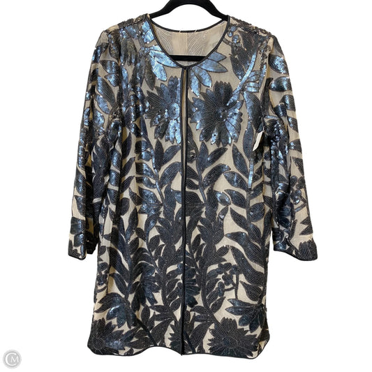 Kimono By Chicos In Grey & Tan, Size: L
