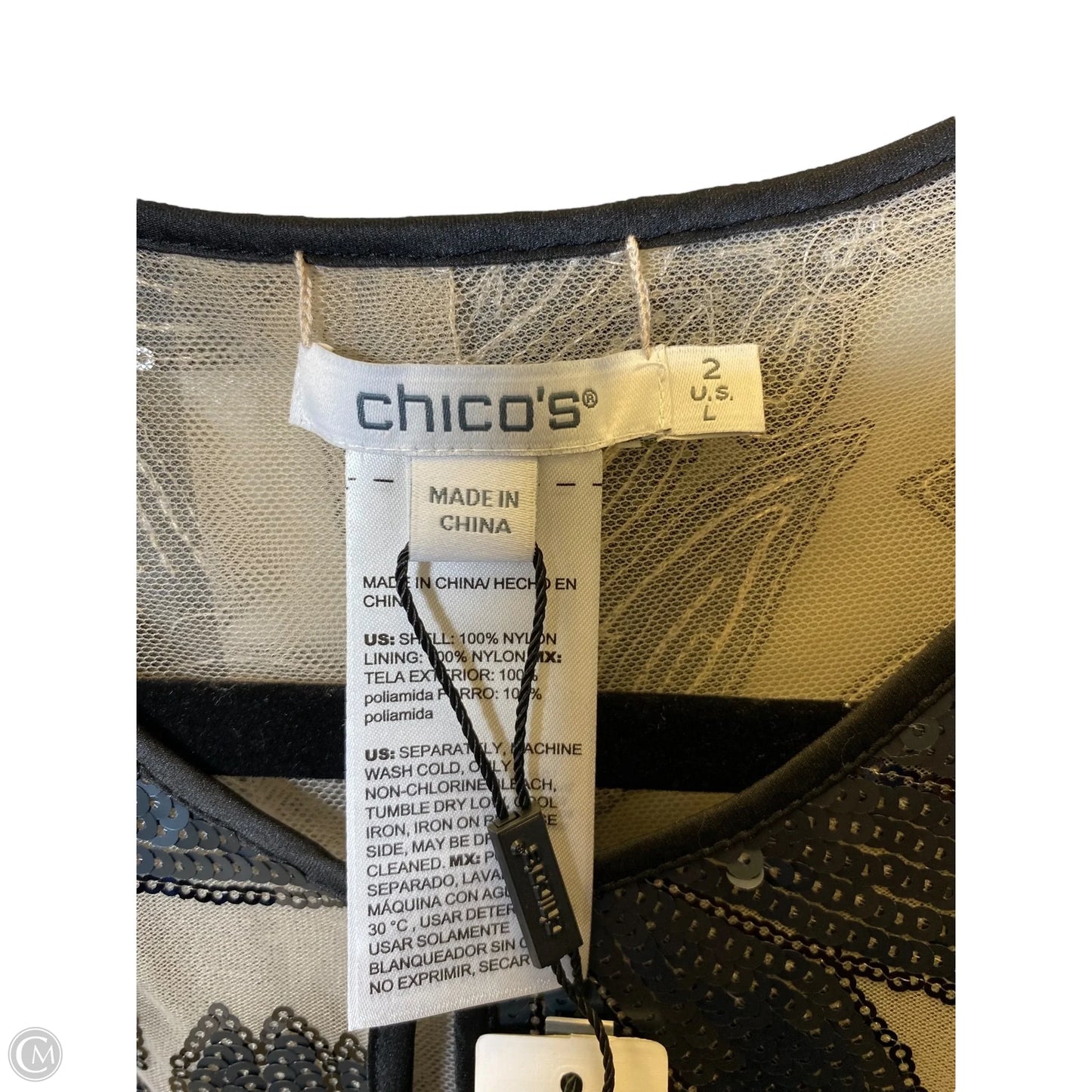 Kimono By Chicos In Grey & Tan, Size: L