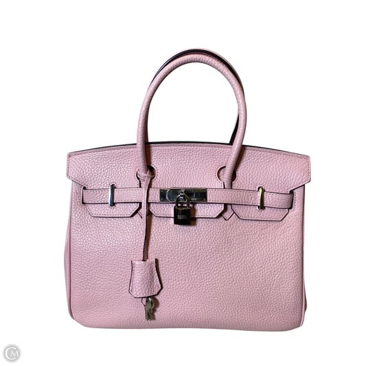 Handbag Genuine Leather By Clothes Mentor, Size: Medium