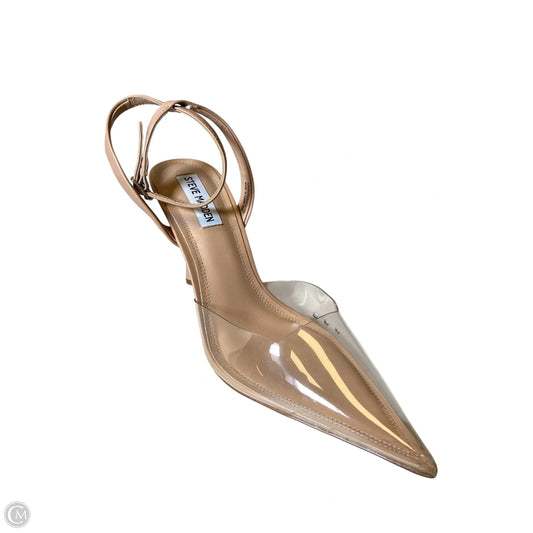 Sandals Heels Stiletto By Steve Madden In Clear, Size: 10