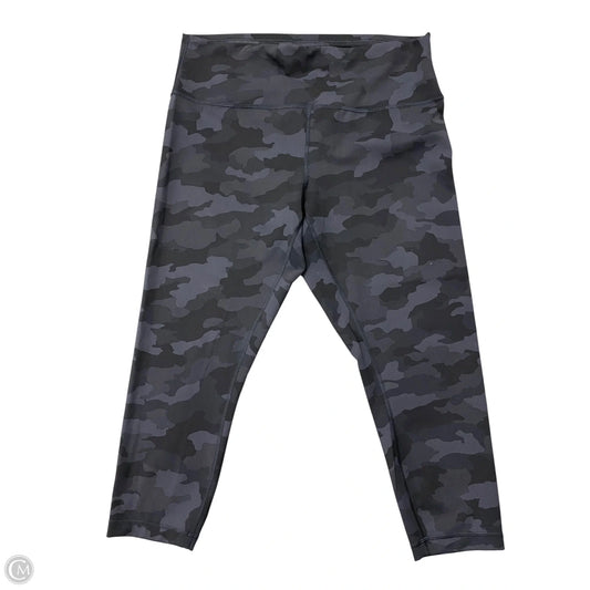 Athletic Leggings By Lululemon In Camouflage Print, Size: 16