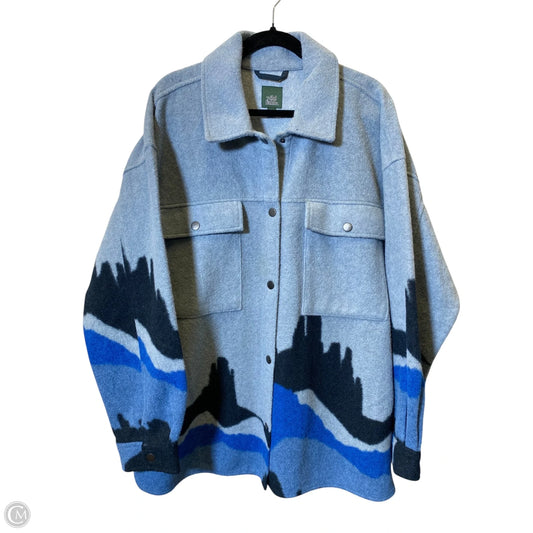 Sweater Cardigan By Wild Fable In Blue, Size: Xxl