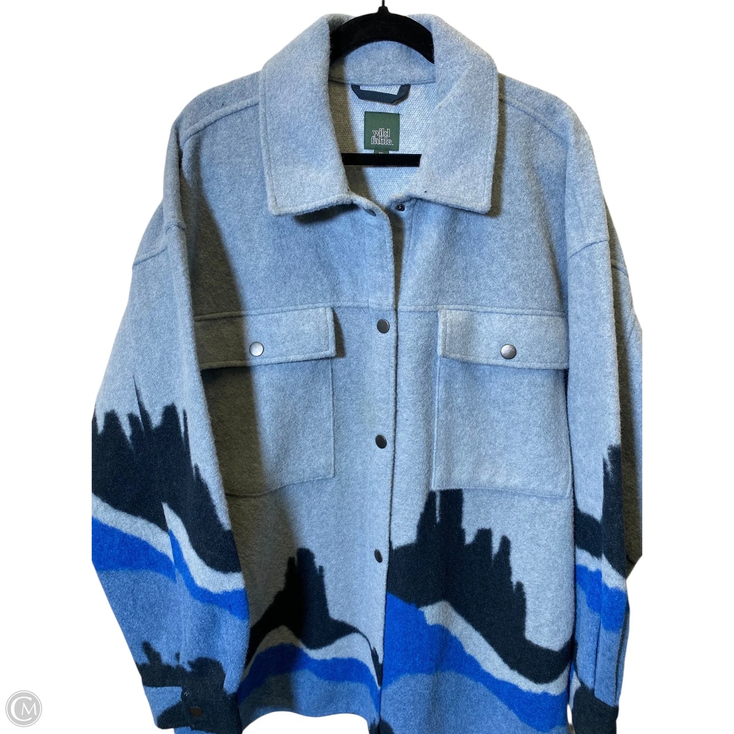 Sweater Cardigan By Wild Fable In Blue, Size: Xxl