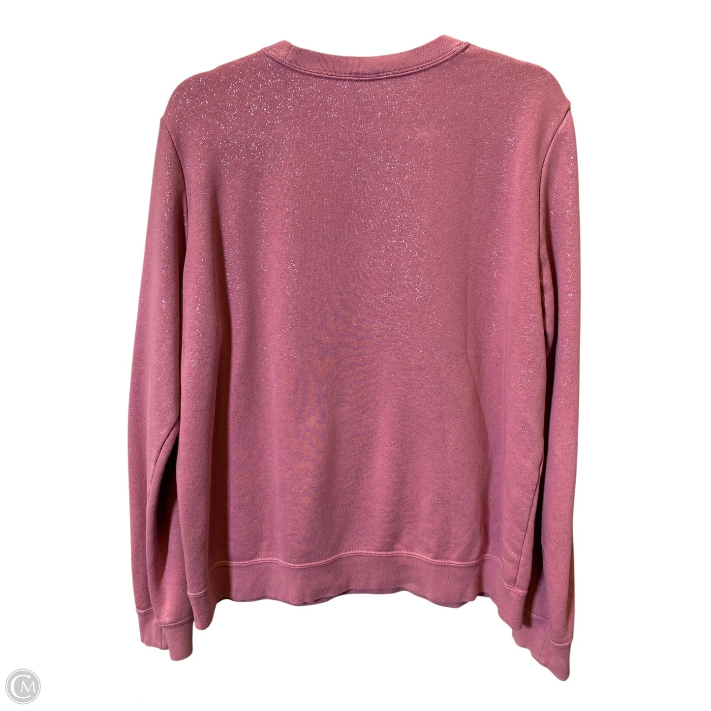 Athletic Sweatshirt Hoodie By Nike In Pink, Size: L