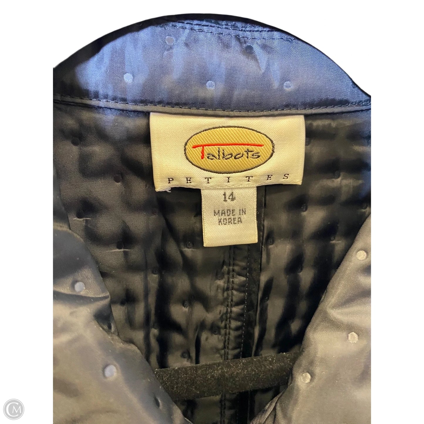 Jacket Puffer & Quilted By Talbots In Black, Size: 14