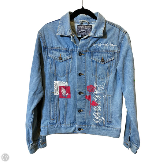 Jacket Denim By Clothes Mentor In Blue Denim, Size: S