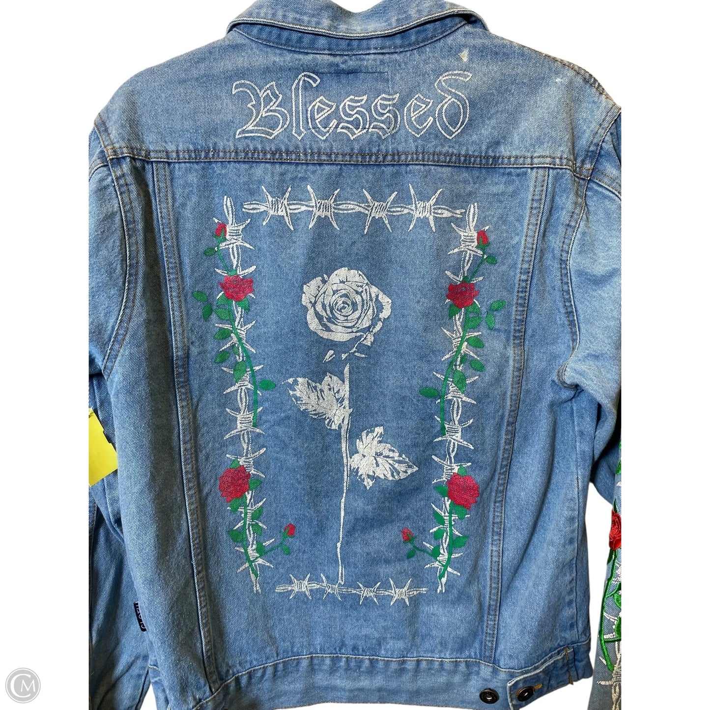 Jacket Denim By Clothes Mentor In Blue Denim, Size: S