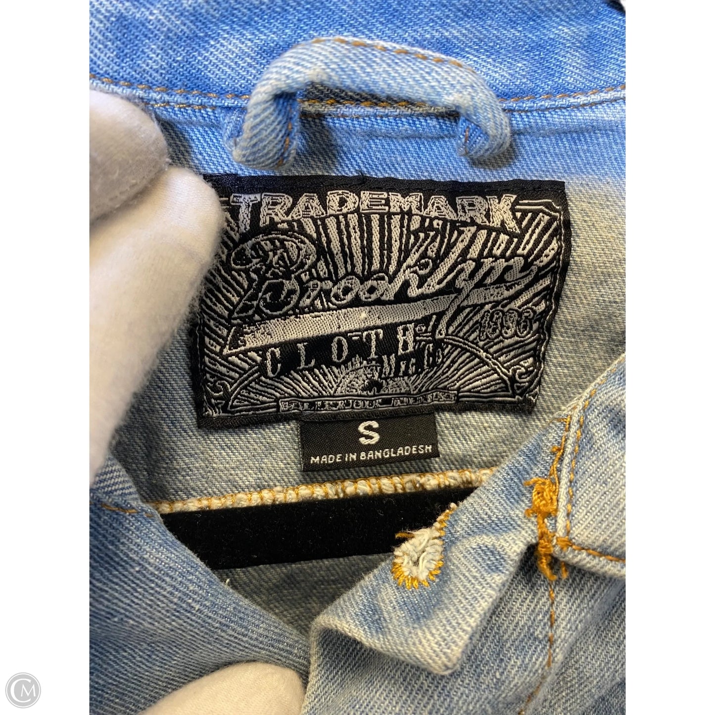 Jacket Denim By Clothes Mentor In Blue Denim, Size: S