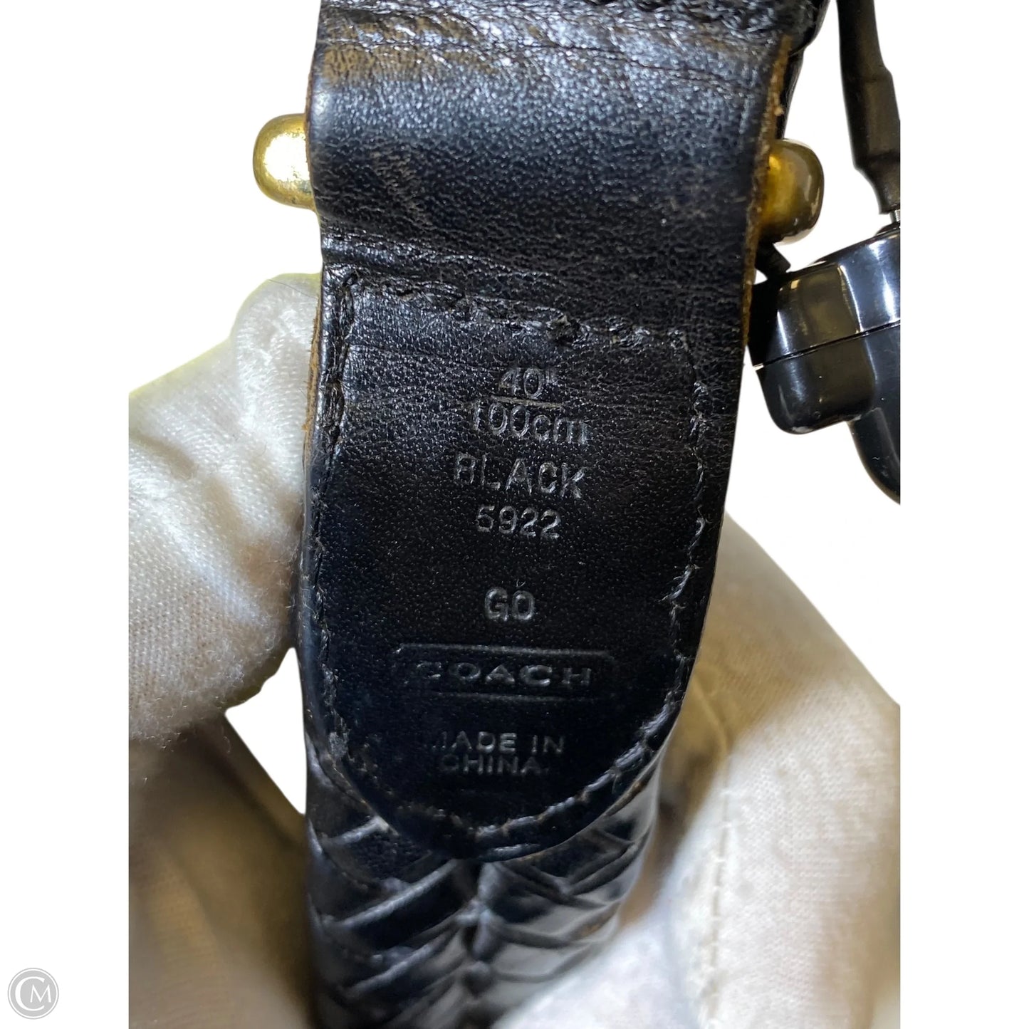 Belt Designer By Coach, Size: Large
