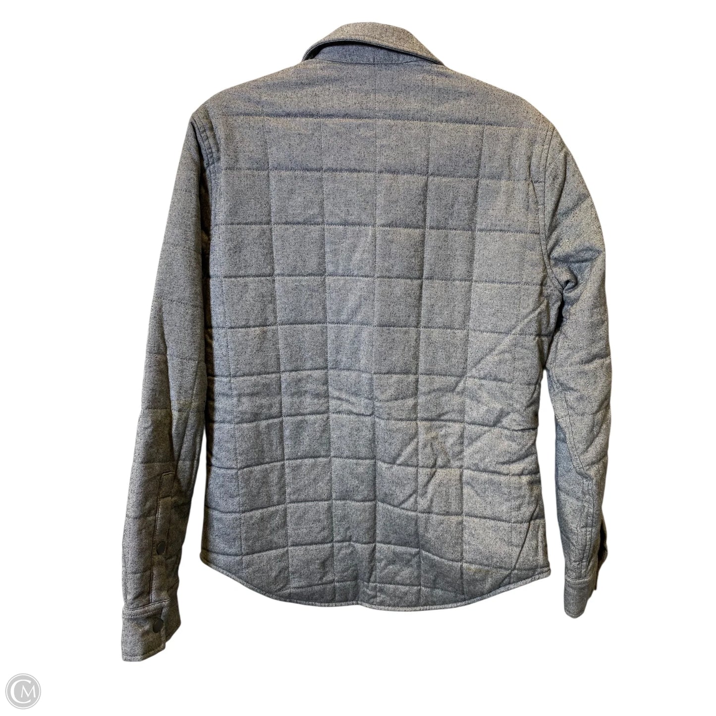 Jacket Puffer & Quilted By Clothes Mentor In Grey, Size: M