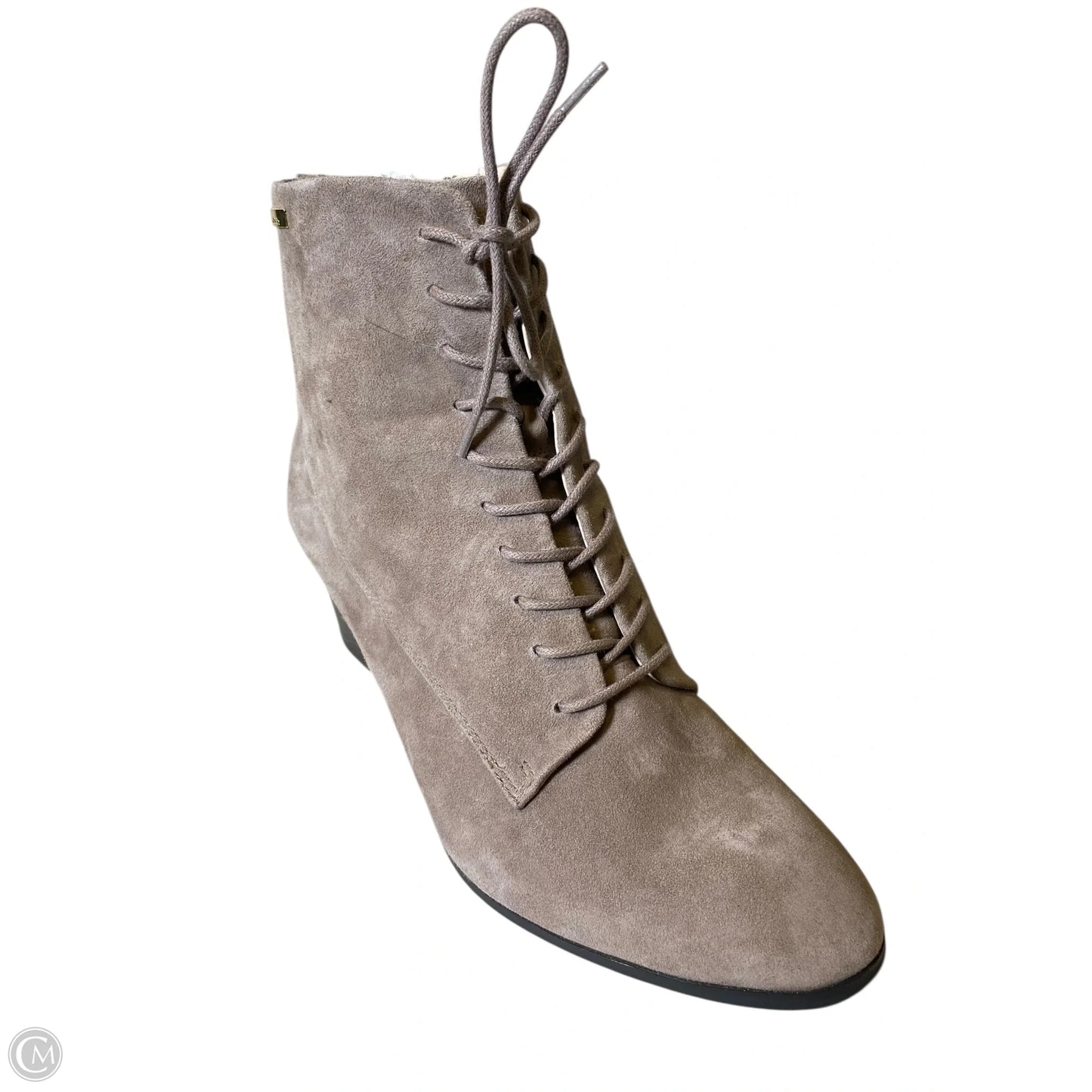 Boots Ankle Heels By Calvin Klein In Grey, Size: 11