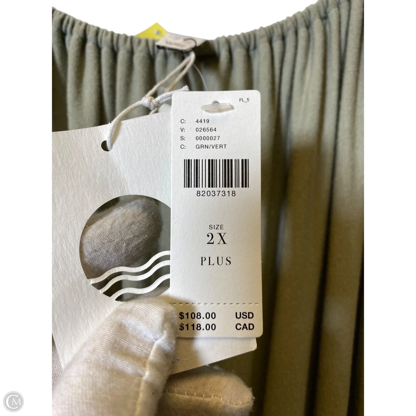 Dress Casual Midi By Anthropologie In Green, Size: 2x