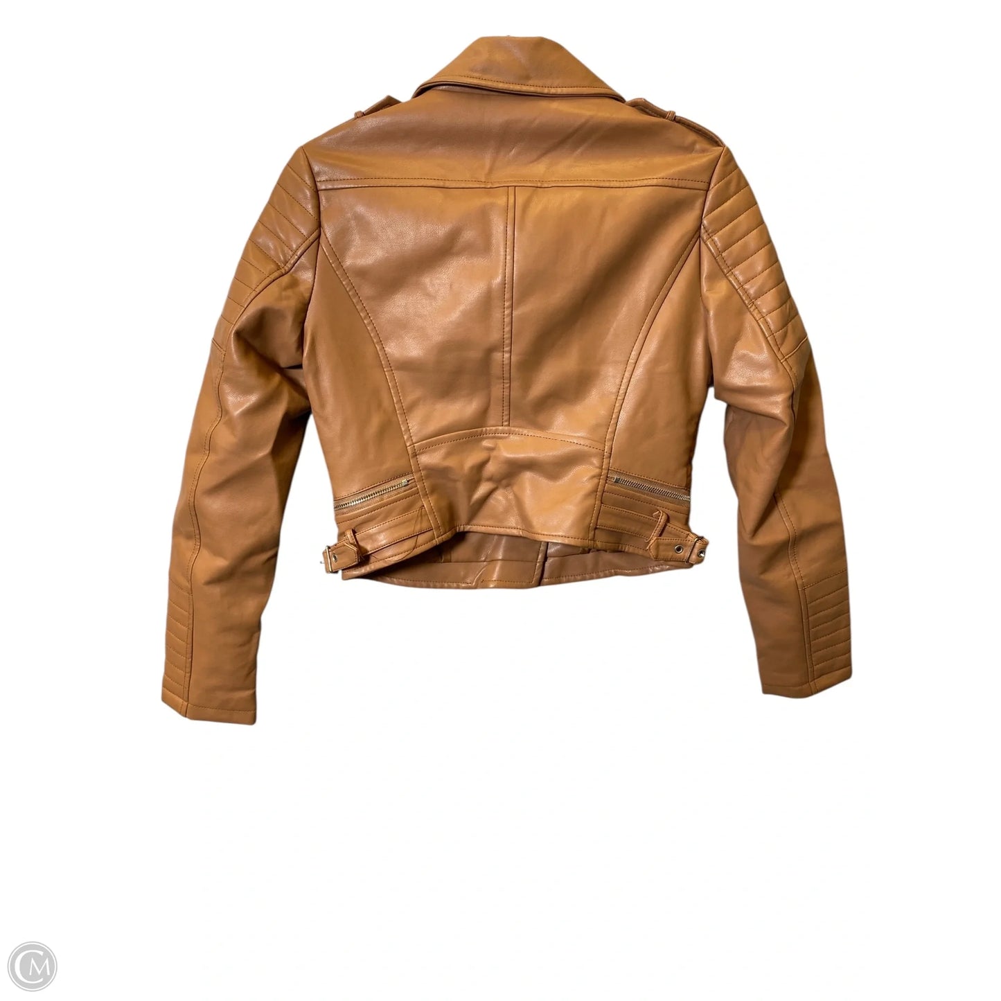 Jacket Leather By Azalea Wang In Brown, Size: M