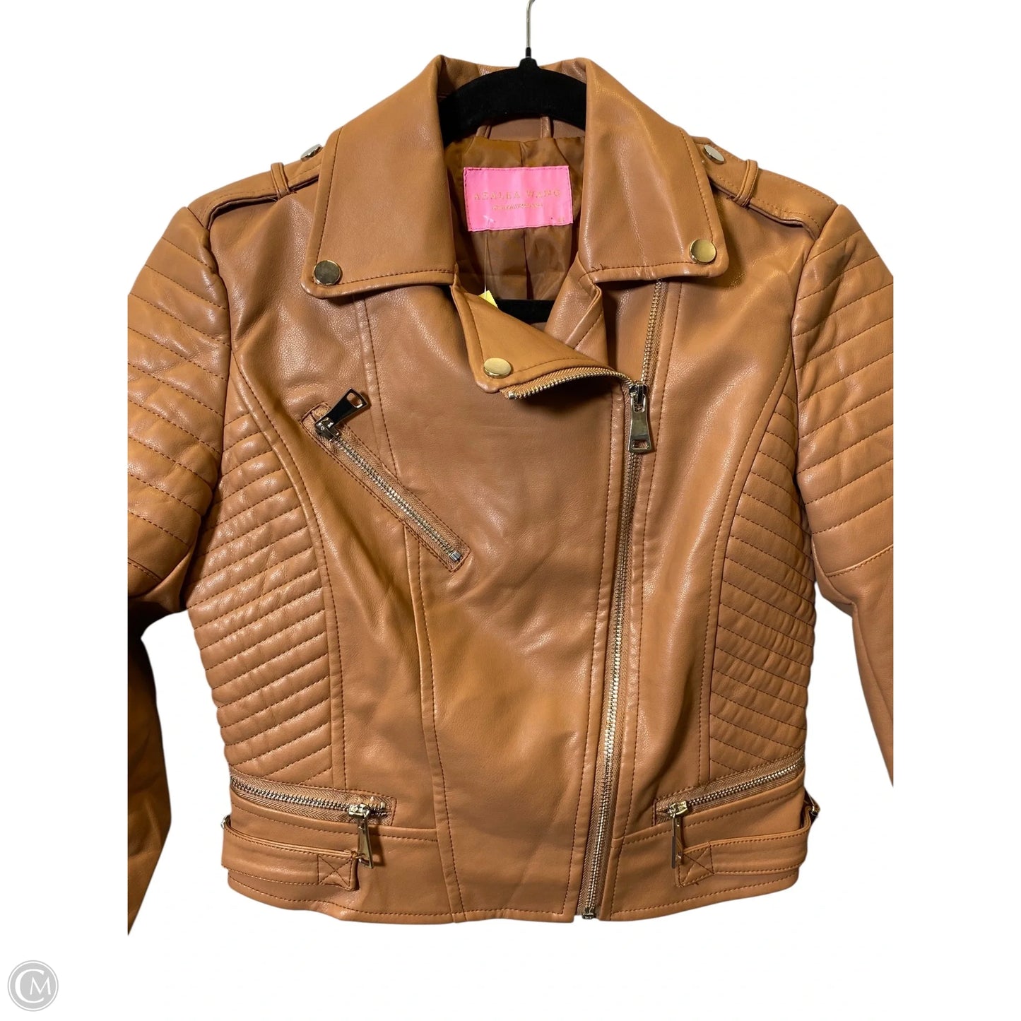 Jacket Leather By Azalea Wang In Brown, Size: M