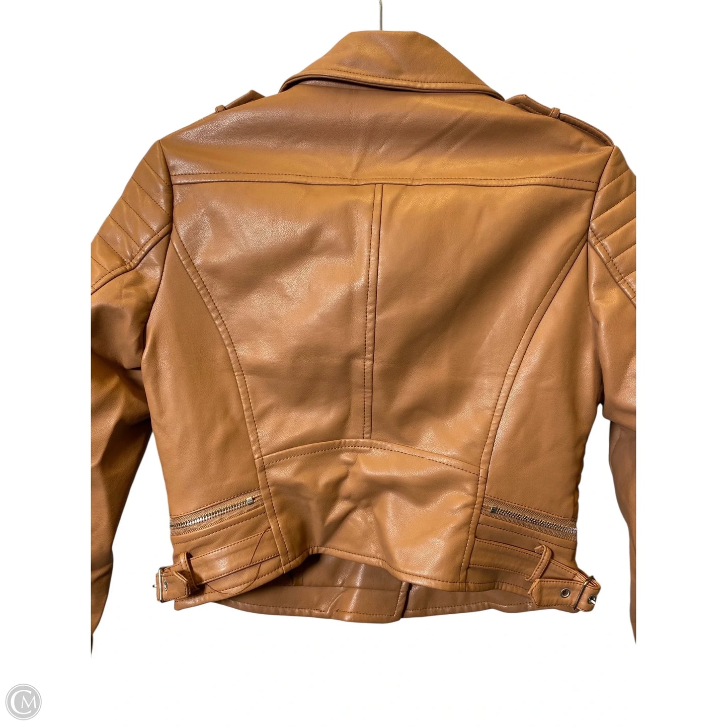 Jacket Leather By Azalea Wang In Brown, Size: M