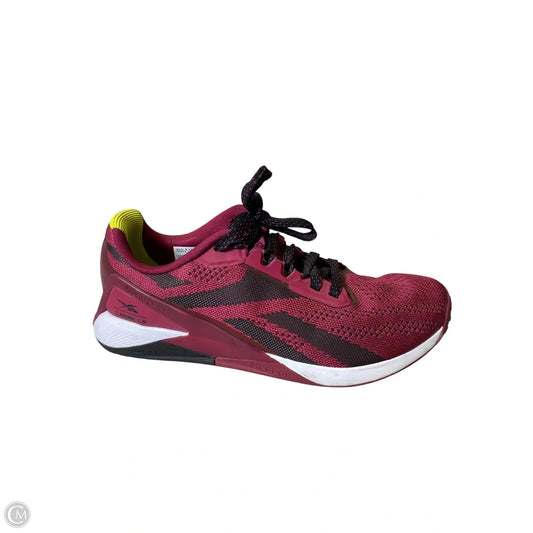 Shoes Athletic By Reebok In Maroon, Size: 9