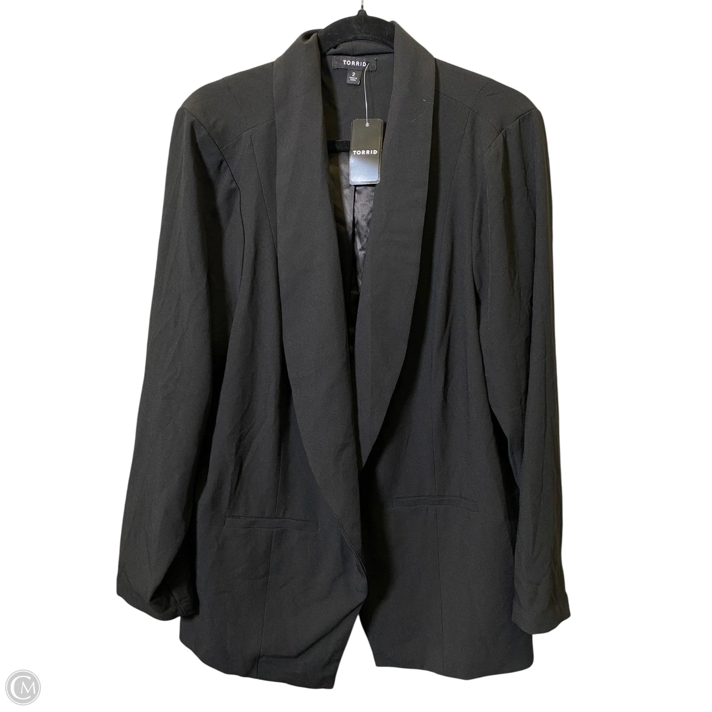 Blazer By Torrid In Black, Size: 2x